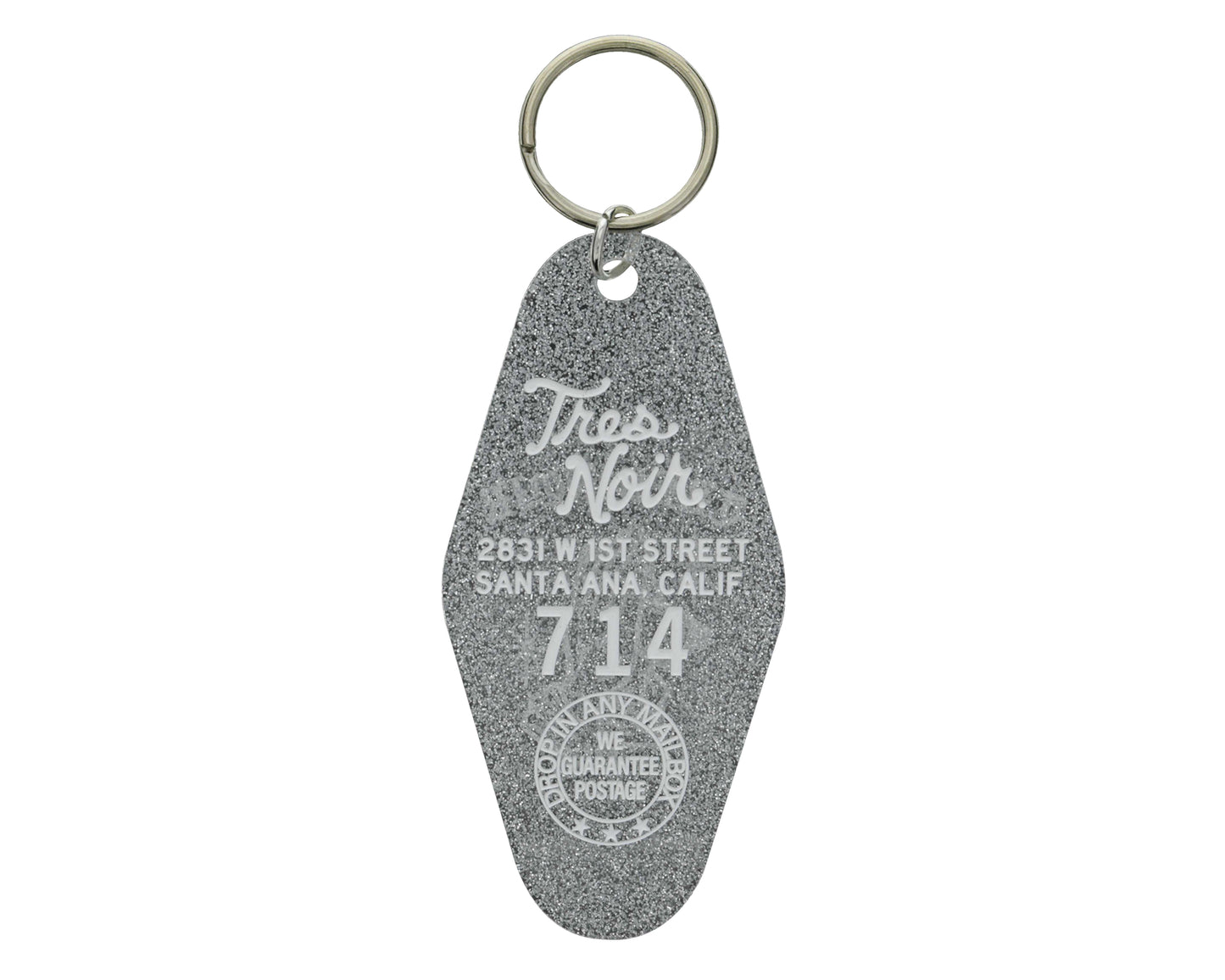Tres Noir Pray To Be Hotel Key - Silver
