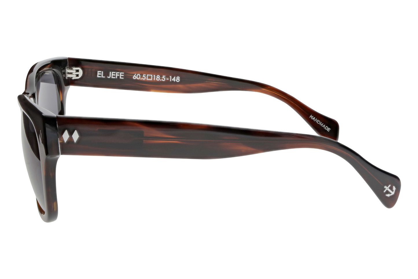 El Jefe Mahogany Tortoise Side