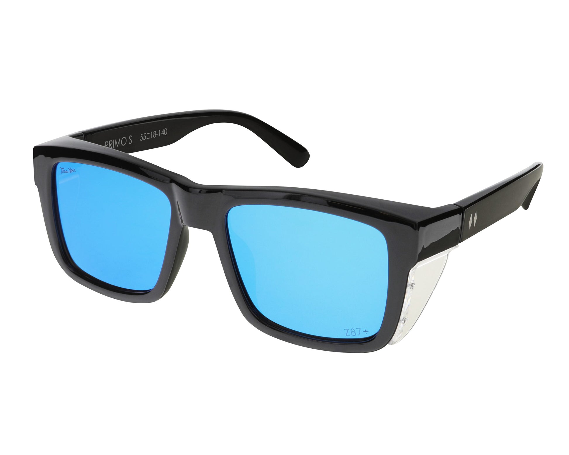 Primo Safety ANSI Z87+ Black - Blue Lens
