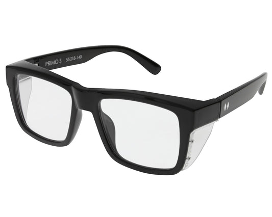 Primo Safety ANSI Z87+ Black + Clear Lens
